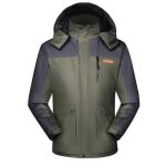 Funmoo parka vert homme parka de marque parka � capuche amovible parka chaude hommes parka pour sports ...