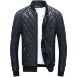 Funmoo veste en cuir homme marque luxe simili cuir vtements pu cuir dautomne vtement masculin