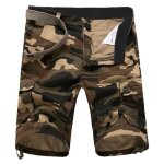 Bermuda homme camouflage coton cargo shorts - funmoon - kaki - homme Bermuda homme camouflage coton cargo shorts - funmoon - kaki - homme
