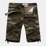 Funmoon - bermuda homme camouflage coton cargo shorts homme Funmoon - bermuda homme camouflage coton cargo shorts homme