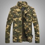 Funmoon blouson homme coton perfecto r�tro militaire en tenue v�tement camouflage veste uniforme cargo ...