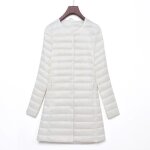 Funmoon doudoune vestes en coton solides  manches longues en coton  manches pour femmes cza90905055whl ...