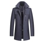 Funmoon fashion caban mi - longue manteau en laine homme deux col casual slim fit pardessus homme vêtements ... Funmoon fashion caban mi - longue manteau en laine homme deux col casual slim fit pardessus homme vêtements ...