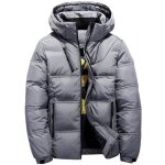 Funmoon - hiver chaud doudoune epais homme duvet de canard courte veste blouson homme � capuche