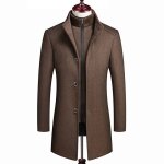 Funmoon - hiver manteau caban homme en laine