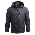 Manteau de sport homme funmoon - coupe - vent alpinisme - gris