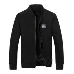 Funmoon hommes veste hiver chaud pardessus outwear slim long trench zipper