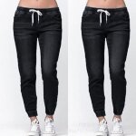 Jeans femme funmoon - slim - noir - lac lav close - up bloomer