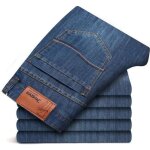 Jeans hommes funmoon - coupe slim - bleu clair - conception simple Jeans hommes funmoon - coupe slim - bleu clair - conception simple