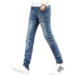 Funmoon jeans hommes skinny mode tendance lasticit slim pantalon crayon