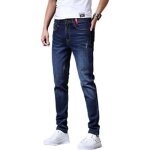 Funmoon jeans hommes skinny mode tendance lasticit slim pantalon crayon