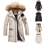 Funmoon manteau - caban - pardessus automne hiver hommes de grande taille manteau  capuchon veste manches ...