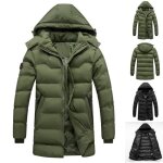 Funmoon manteau - caban - pardessus automne hiver hommes de grande taille manteau  capuchon veste manches ...