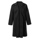 Funmoon manteau - caban - pardessus femmes dhiver lapel manteau trench veste  manches longues pardessus ...