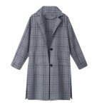 Funmoon manteau - caban - pardessus femmes femmes plaid  manches longues veste hiver chaud manteau de ...