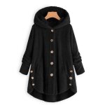 Funmoon manteau - caban - pardessus mode fminine bouton manteau fluffy tail tops pull avec capuche pull ...