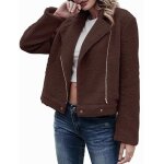 Funmoon nouvelle veste femme automne - hiver en velours ctel ? coupe dcontracte grande taille silhouette ...