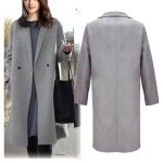 Funmoon manteau femmes caban dhiver lapel longue pardessus outwear