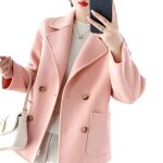 Funmoon manteau femmes caban plus size pocket solide casaque shirt bouton pardessus casual outwear