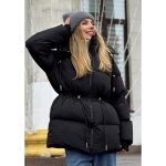 Funmoon manteau femme  capuche hiver chaud pais en polaire outwear