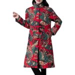 Funmoon manteau femmes les dhiver chaud bouton Épais vêtement mince brochage coton rembourré coat Funmoon manteau femmes les dhiver chaud bouton Épais vêtement mince brochage coton rembourré coat
