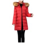 Funmoon manteau femmes mode dextérieur longues en coton rembourré bouton de poche capuchon coats Funmoon manteau femmes mode dextérieur longues en coton rembourré bouton de poche capuchon coats