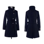 Funmoon manteau femmes pardessus slim caban chaud automne hiver