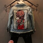 Funmoon funmoon - manteau fille vêtement fille casual veste en jean vêtements enfants Funmoon funmoon - manteau fille vêtement fille casual veste en jean vêtements enfants