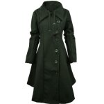 Funmoon manteau laine pour femme trench - coat manches longues �paise avec ourlet asym�trique chaud hiver ...