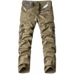 Funmoon pantalon cargo homme marque luxe coton multi - poche