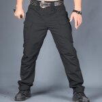 Funmoon pantalon cargo hommes multi - poches ix7 tanche pantalons de combat portable