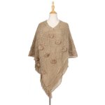 Funmoon poncho femmes les dhiver en cachemire tricot capes chle cardigans