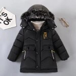 Funmoon siksil mode manteau enfants garons filles pais manteau rembourr vtements veste dhiver noir ...