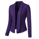 Funmoon veste femmes de costume blazer tops manches longues bureau porter une blouse cardigan