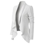 Funmoon veste femmes de costume style lgant manches longues turn down col manches longues en bref blazer ...
