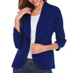 Funmoon veste femmes mode fminine ol style de manches trois - quarts blazer lgant slim