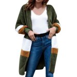 Funmoon veste femmes ronde velours dhiver arctique manches longues longues brochage vert Funmoon veste femmes ronde velours dhiver arctique manches longues longues brochage vert