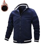 Funmoon veste hommes casual de sports manteau de couleur unie - avec du velours Funmoon veste hommes casual de sports manteau de couleur unie - avec du velours