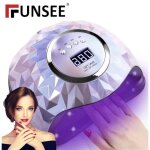 Lampe � ongles en gel uv - funsee - 268 w - 60 perles led - 4 minuteurs - couleur violette