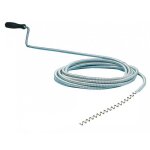 Furet d�boucheur de canalisations - 5 mm - tige flexible chrom� - manche en plastique