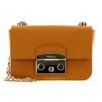 Furla sac � �paule jaune moutarde en cuir pour femme - metropolis mini crossbody light gold 200441