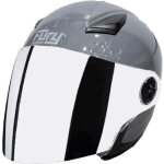 Fury casque jet angel avec visière miroir iridium Fury casque jet angel avec visière miroir iridium