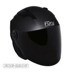 Fury casque jet race ii mat (ece 22. 06) avec visi�re teint�e