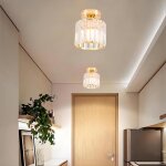 Fusion plafonnier cylindrique en cristal dor� �15cm * 18cm 2pcs lustre de plafond design moderne et cr�atif ...