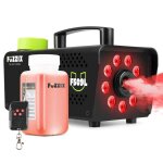 Machine � fum�e fuzzix f509l - noir - 500 watts - 9 leds rgb - liquide 250 ml inclus