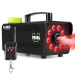 Fuzzix f509l machine � fum�e 500 watts avec 9 leds rgb - noir facile � transporter puissante et compacte ...