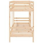Lit superpos� - fydun - 90x190 cm - bois de pin massif - 2 / 3 places - montage � faire soi - m�me
