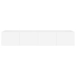 Meuble tv mural - fydun - 92428 - bois ding�nierie - 2 compartiments - lumi�res led rvb