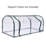 Fydun mini serre de jardin pvc 1. 2x0. 6x0. 5m pour plantes en pot couverture transparente structure ...