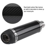 Fydun silencieux d�chappement en fibre de carbone 51mm moto universelle modifi�e v�ritable tuyau de silencieux ...